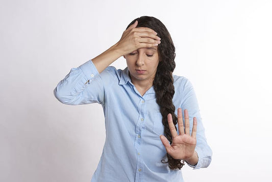Woman with headache
